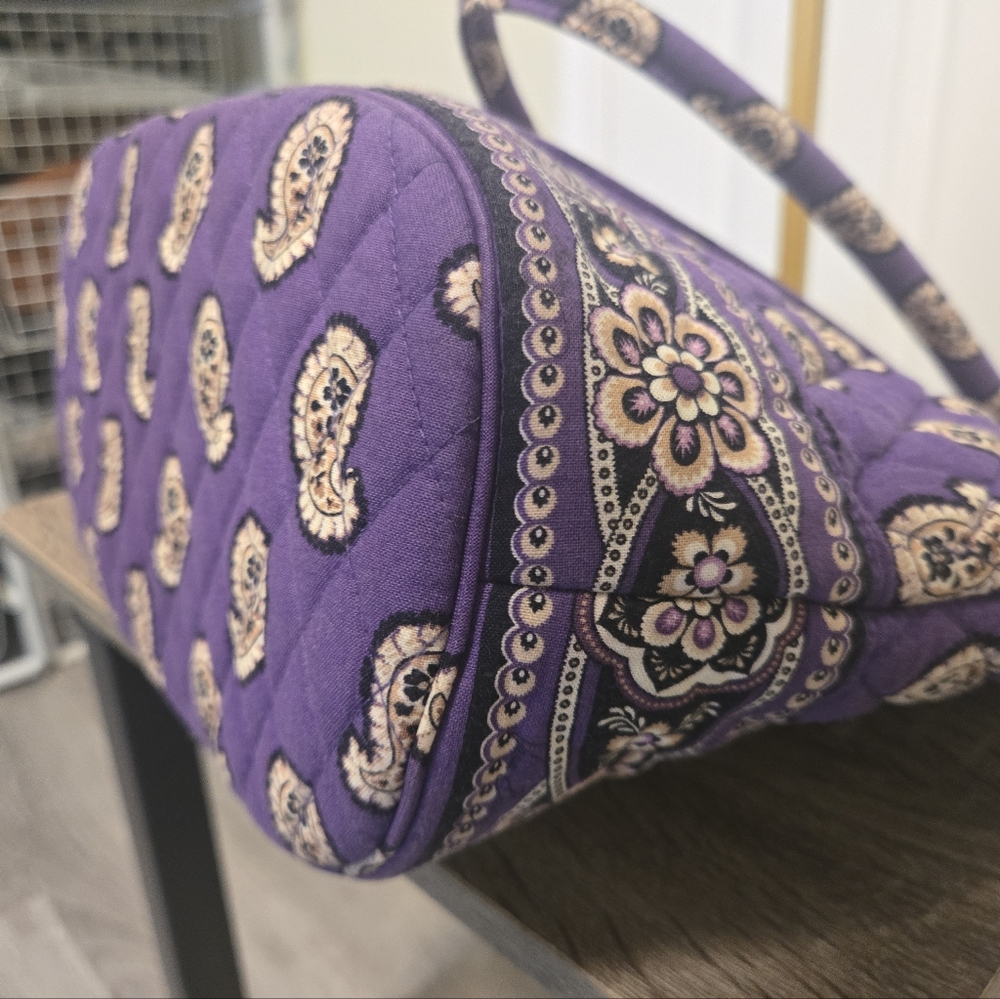 Vera Bradley Purple Paisley Tote Bag - Picture 8 of 10